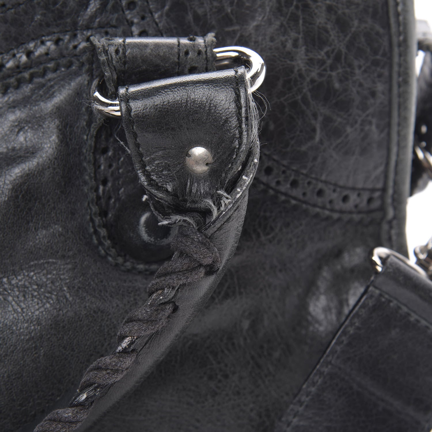 Balenciaga Agneau Giant Brogues Hardware City Black 13 of 19