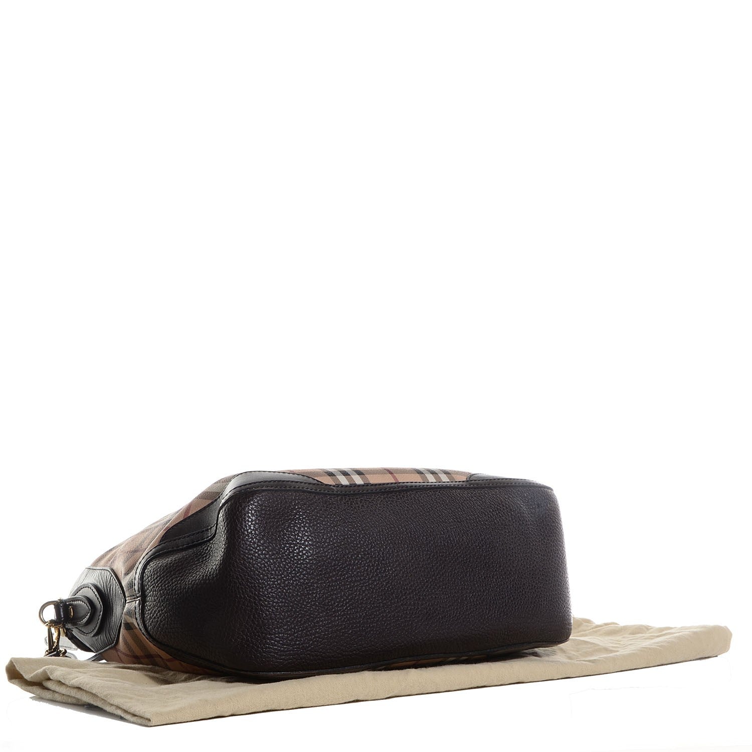 Burberry Haymarket Check Hobo Chocolate 4 of 12