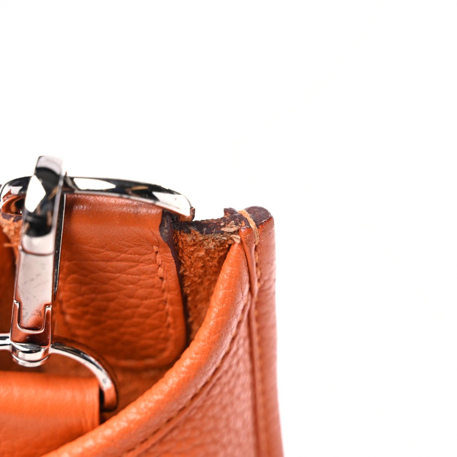 Hermes Taurillon Clemence Evelyne III GM Orange 18 of 18
