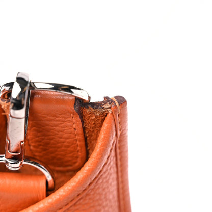 Hermes Taurillon Clemence Evelyne III GM Orange 18 of 18