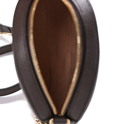 Gucci GG Supreme Monogram Web Mini Ophidia Round Shoulder Bag Brown 5 of 12