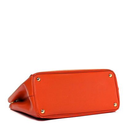 Prada Saffiano Medium Galleria Double Zip Tote Papaya 4 of 11