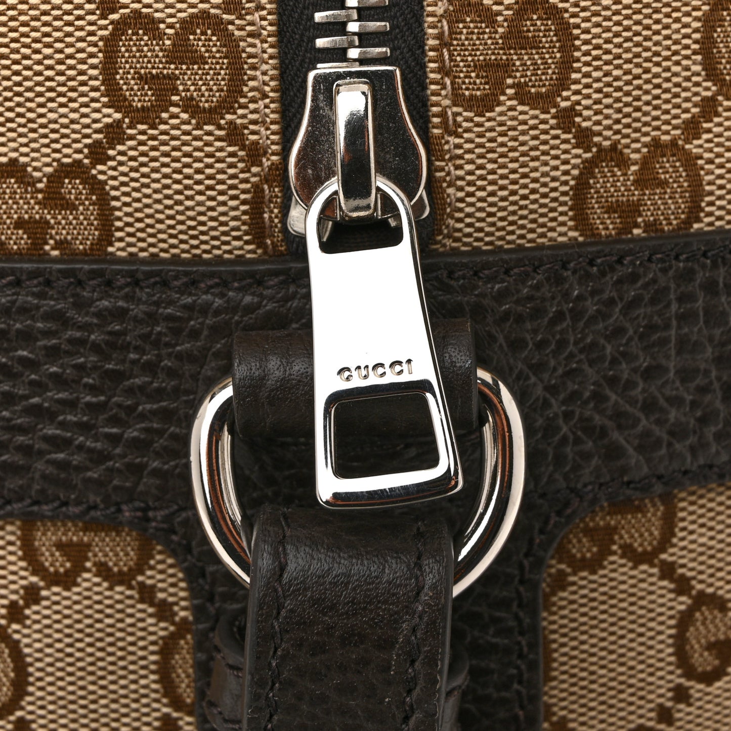 Monogram Dollar Calfskin Boston Duffle Bag Beige Ebony Testa di Moro Marrone Scuro