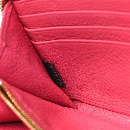 Prada Vitello Daino Zip Around Wallet Peonia 12 of 18