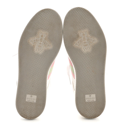 Gucci GG Monogram Web Screener Sneakers 38 White Grey Pink 6 of 10