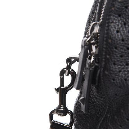 Valentino Garavani Calfskin Perforated Rockstud Large Travel Briefcase Black 18 of 20