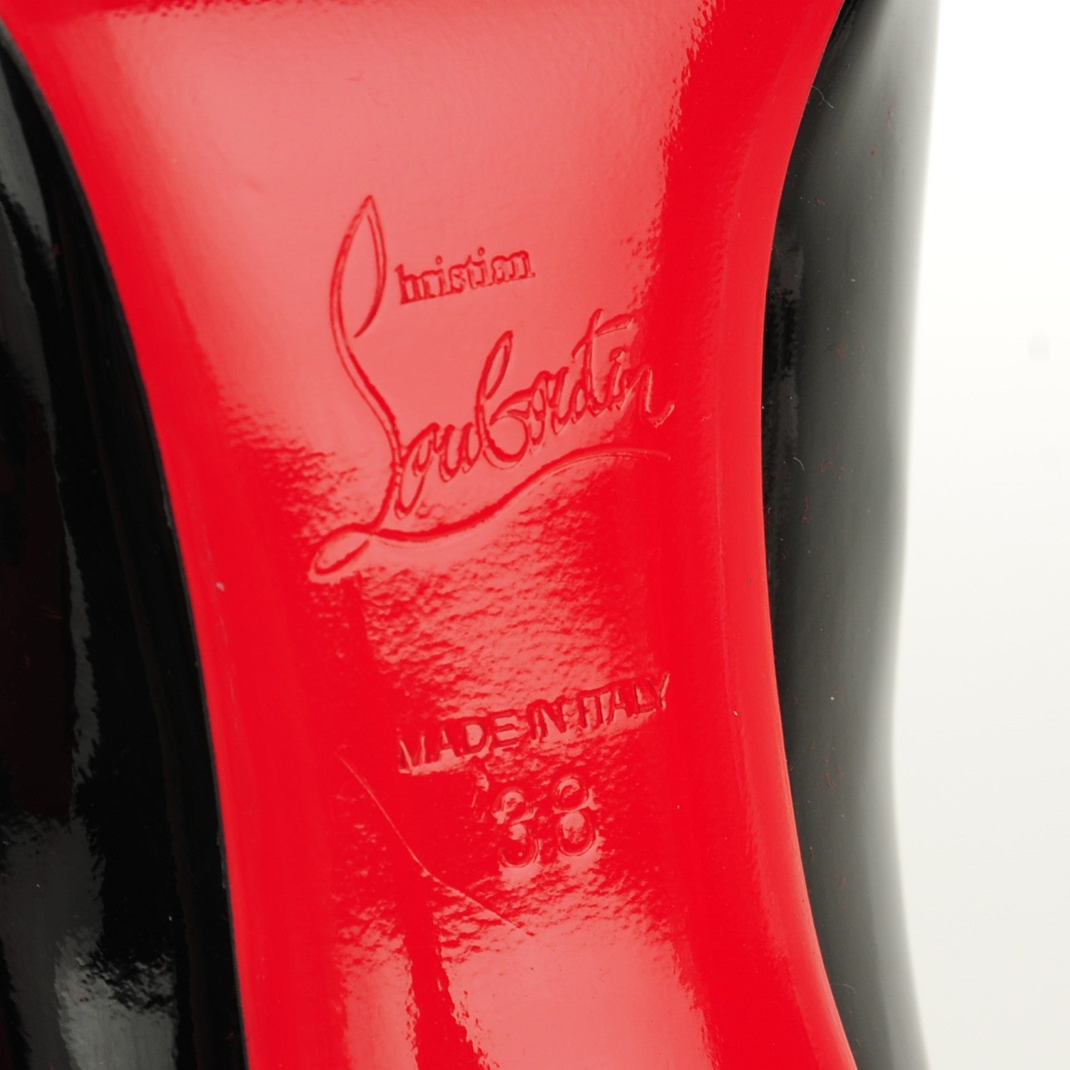 Christian Louboutin Patent Pigalle 100 Pumps 38 Black 6 of 7
