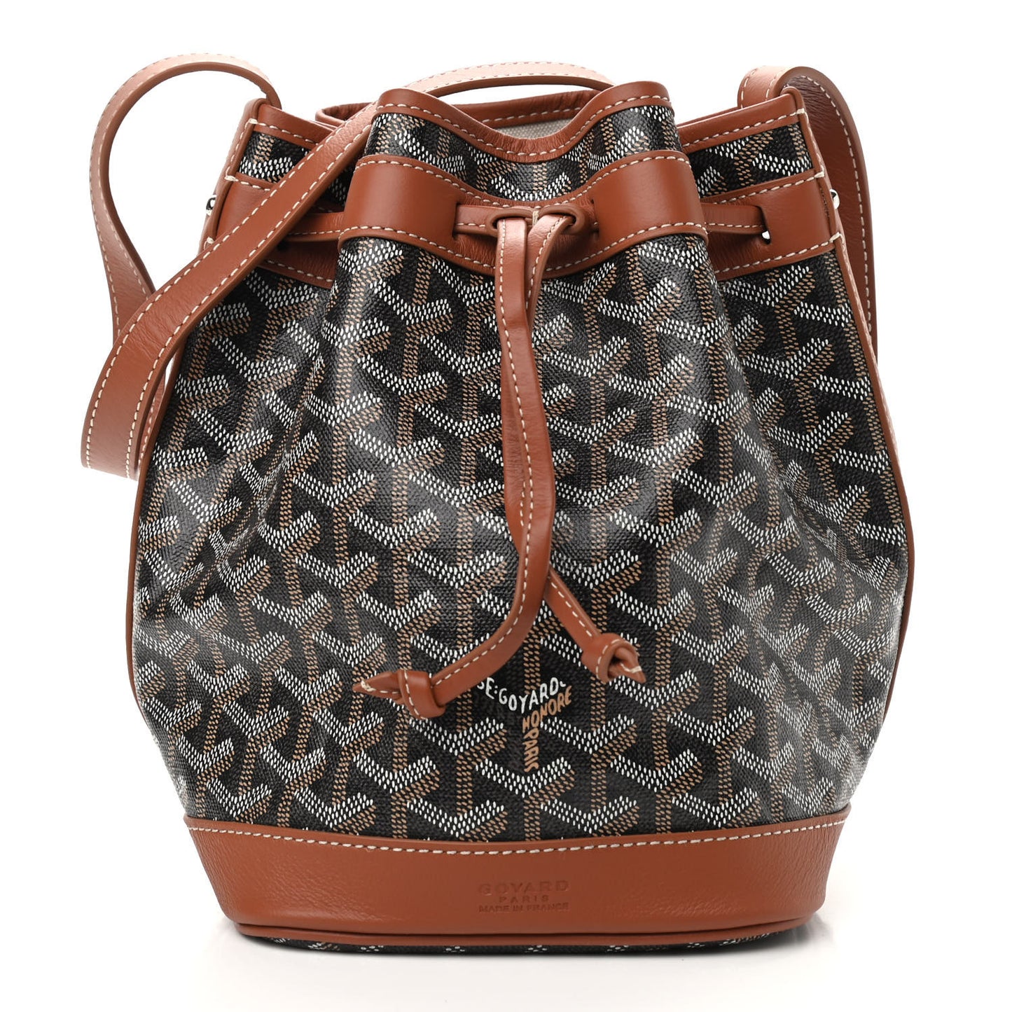 Goyardine Petit Flot Bucket Bag PM Black Gold