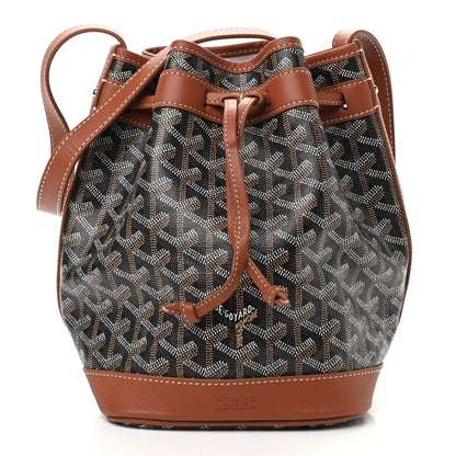 Goyard Goyardine Petit Flot Bucket Bag PM Black Gold 1 of 8