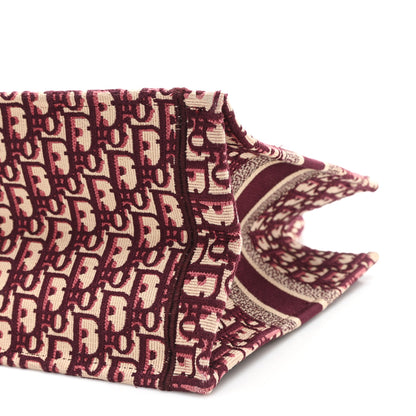 Christian Dior Oblique Medium Book Tote Burgundy Multicolor 10 of 11