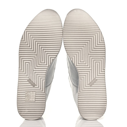 Hermes Metallic Nappa Womens Goal Sneakers 39 Argente 5 of 8