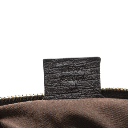 Gucci Monogram Medium Horsebit Chain Hobo Dark Brown 7 of 7