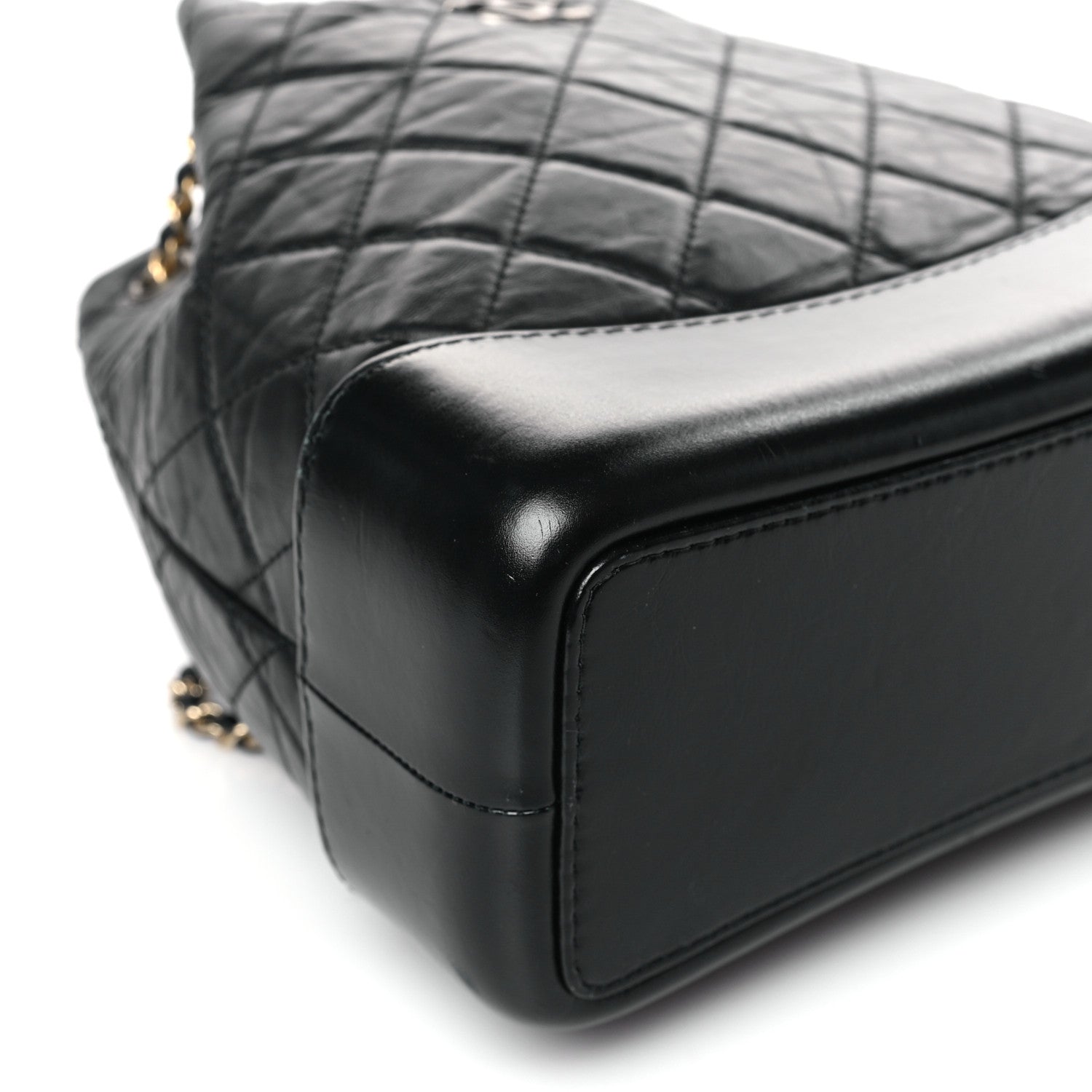 Chanel Aged Calfskin Quilted Small Gabrielle Backpack Black 9 of 10