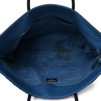 Fendi Vitello Elite Cuoio Monster Buggies Medium Roll Tote Black Multicolor Blue Cobalto 5 of 31