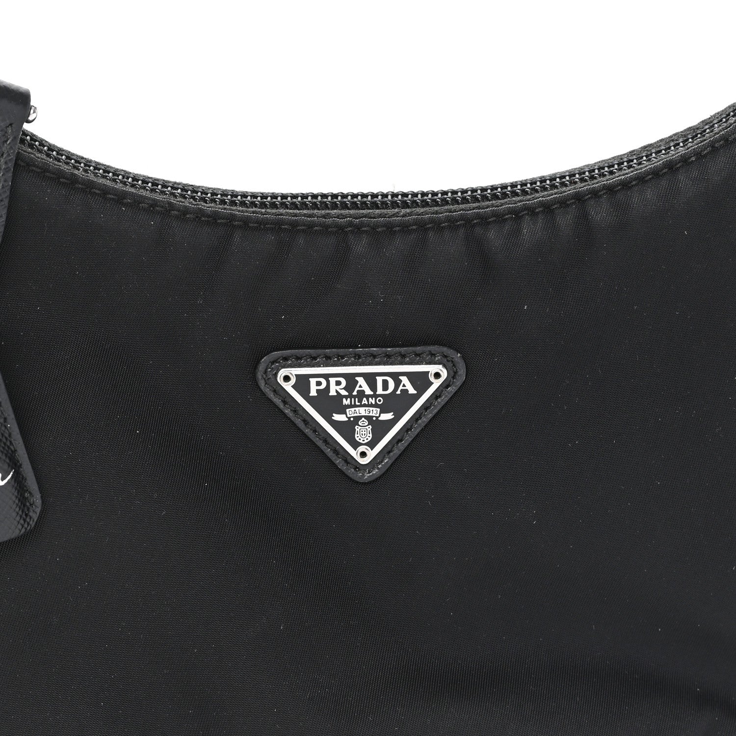Prada Tessuto Nylon Mini Re-Edition 2000 Bag Black 8 of 12