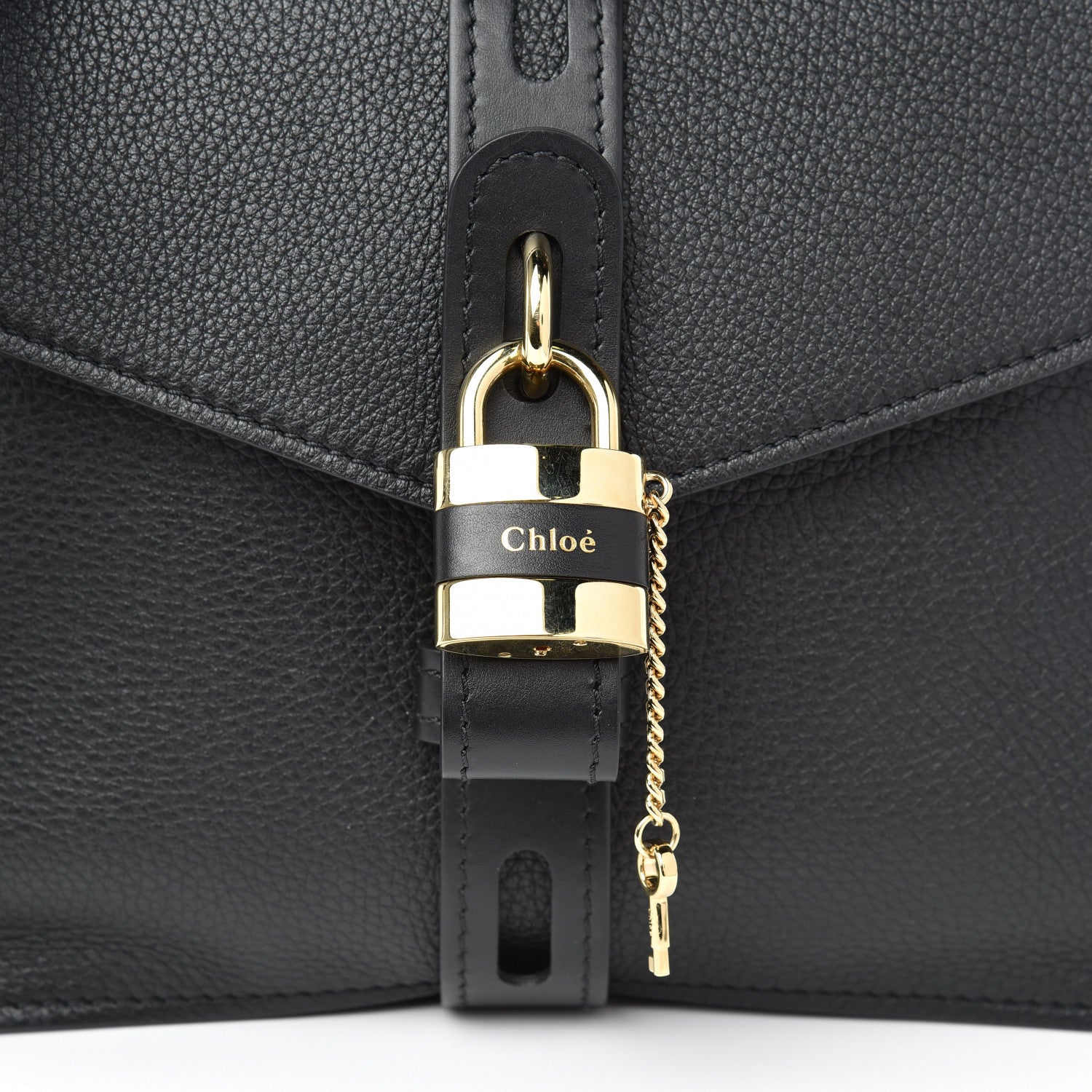 Chloe Grained Calfskin Medium Aby Day Shoulder Bag Black 10 of 10