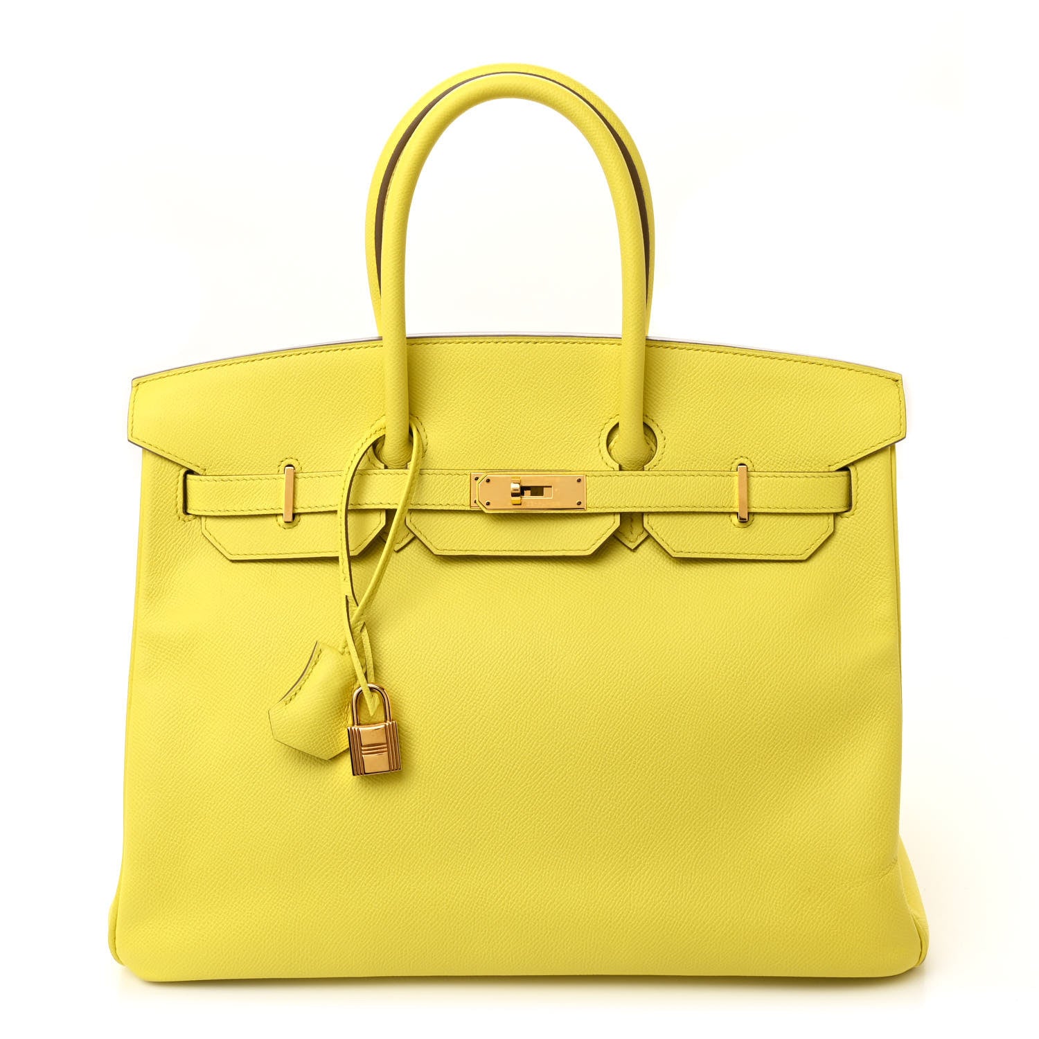 Hermes Epsom Birkin 35 Lime 1 of 14