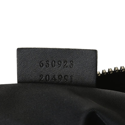 Gucci Nylon Web Top Handle Shoulder Bag Black 7 of 12