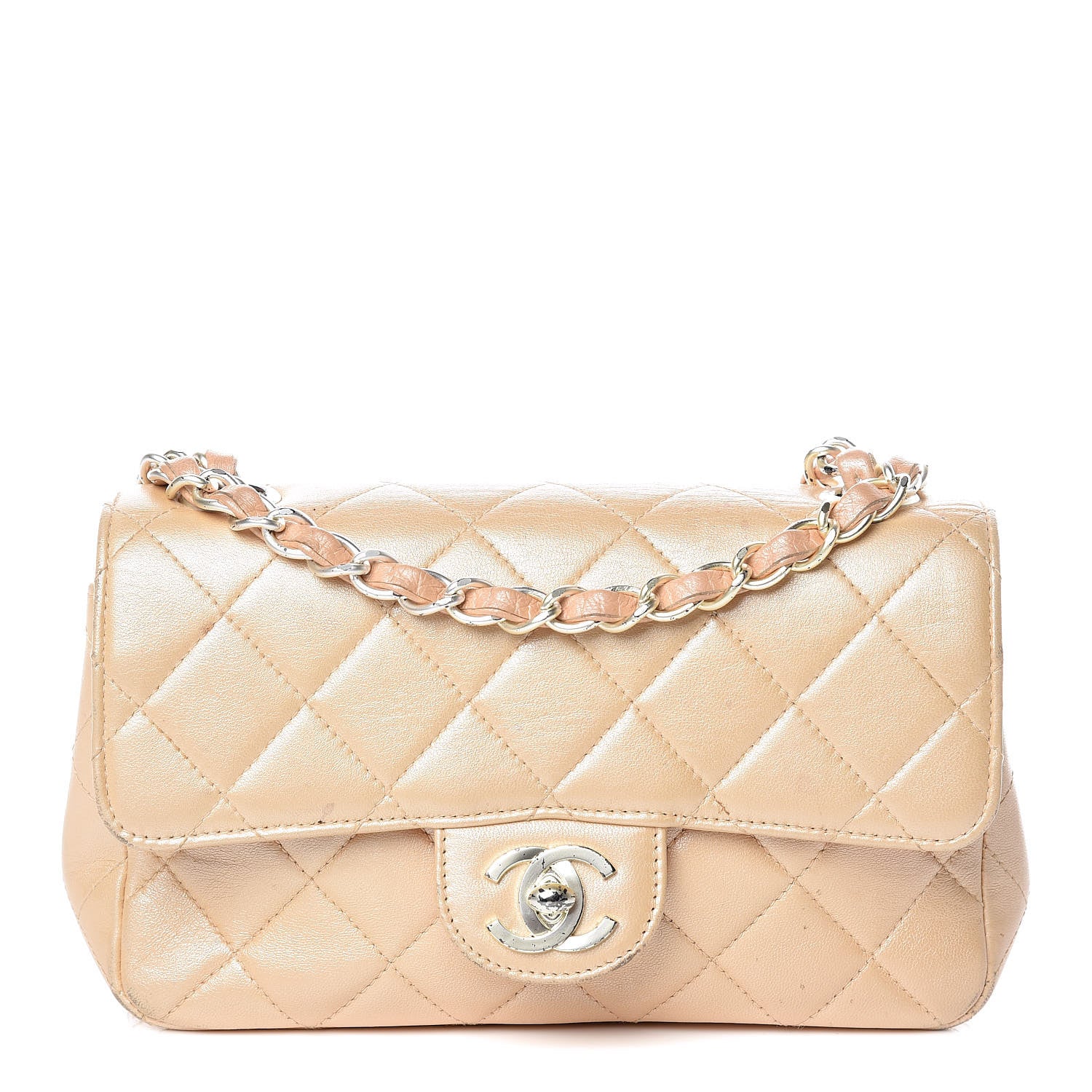 Chanel Lambskin Quilted Extra Mini Flap Light Beige 1 of 27