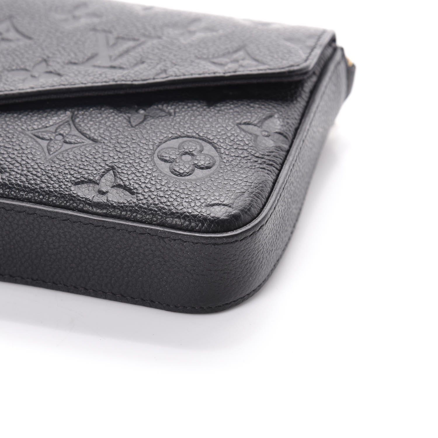 Louis Vuitton Empreinte Pochette Felicie Chain Wallet Black 9 of 9