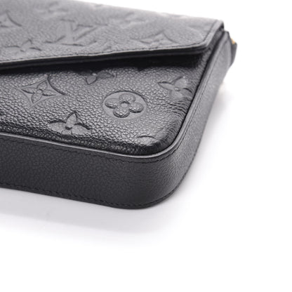 Louis Vuitton Empreinte Pochette Felicie Chain Wallet Black 9 of 9
