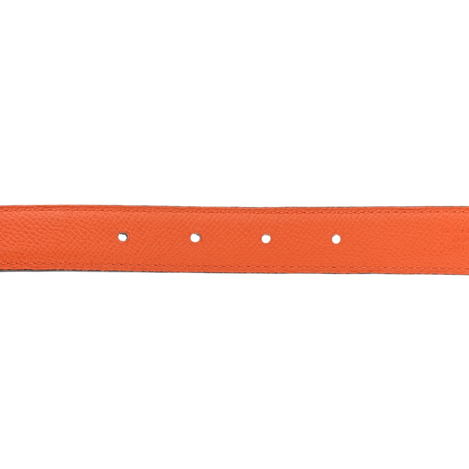 Hermes Swift Epsom 24mm H Torsade Belt 80 32 Black Orange 6 of 9