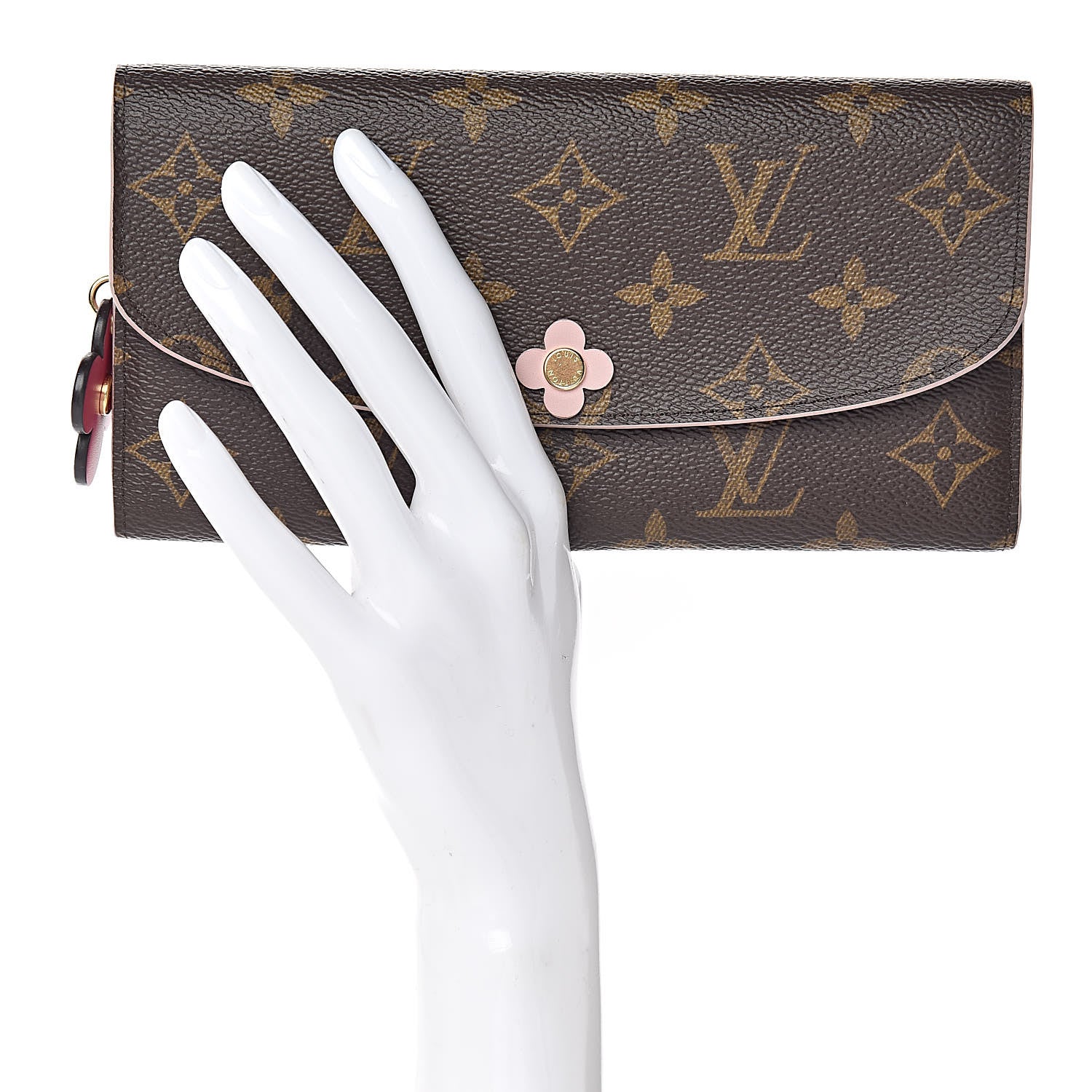Louis Vuitton Monogram Bloom Flower Emilie Wallet 2 of 7