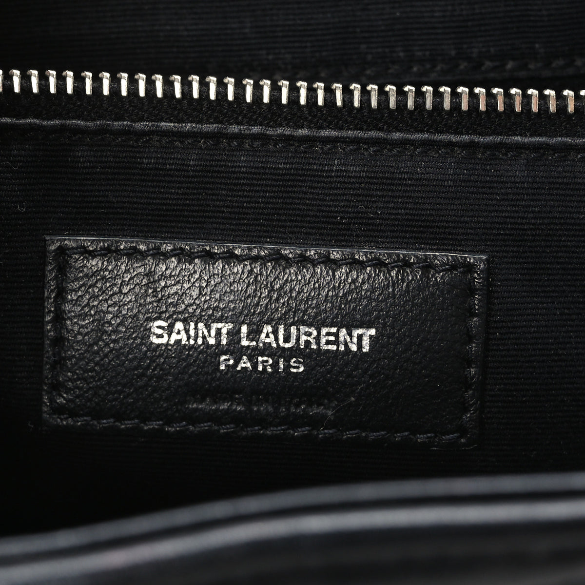 Saint Laurent Calfskin Y Quilted Monogram Medium Loulou Backpack Black 6 of 10