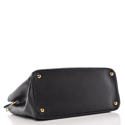 Prada Saffiano Medium Galleria Double Zip Tote Black 5 of 25