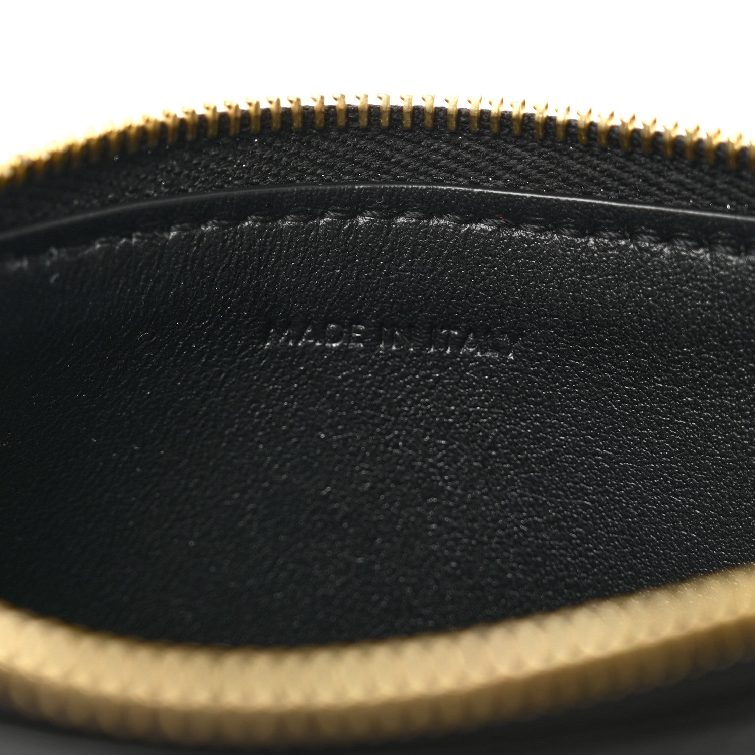 Celine Smooth Calfskin Cuir Triomphe Coin and Card Pouch With Hook Black 6 of 6