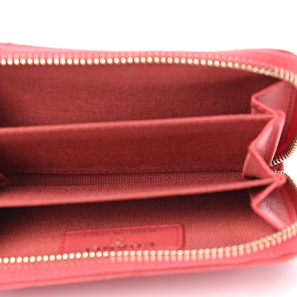 Chanel Lambskin Lucky Charms Zip Coin Purse Pink 4 of 6