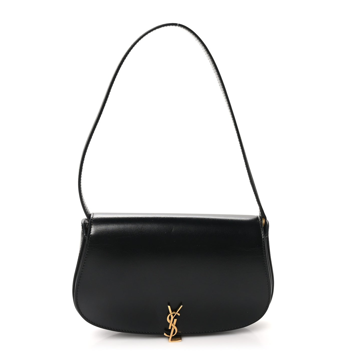 Box Calfskin Mini Voltaire Shoulder Bag Black