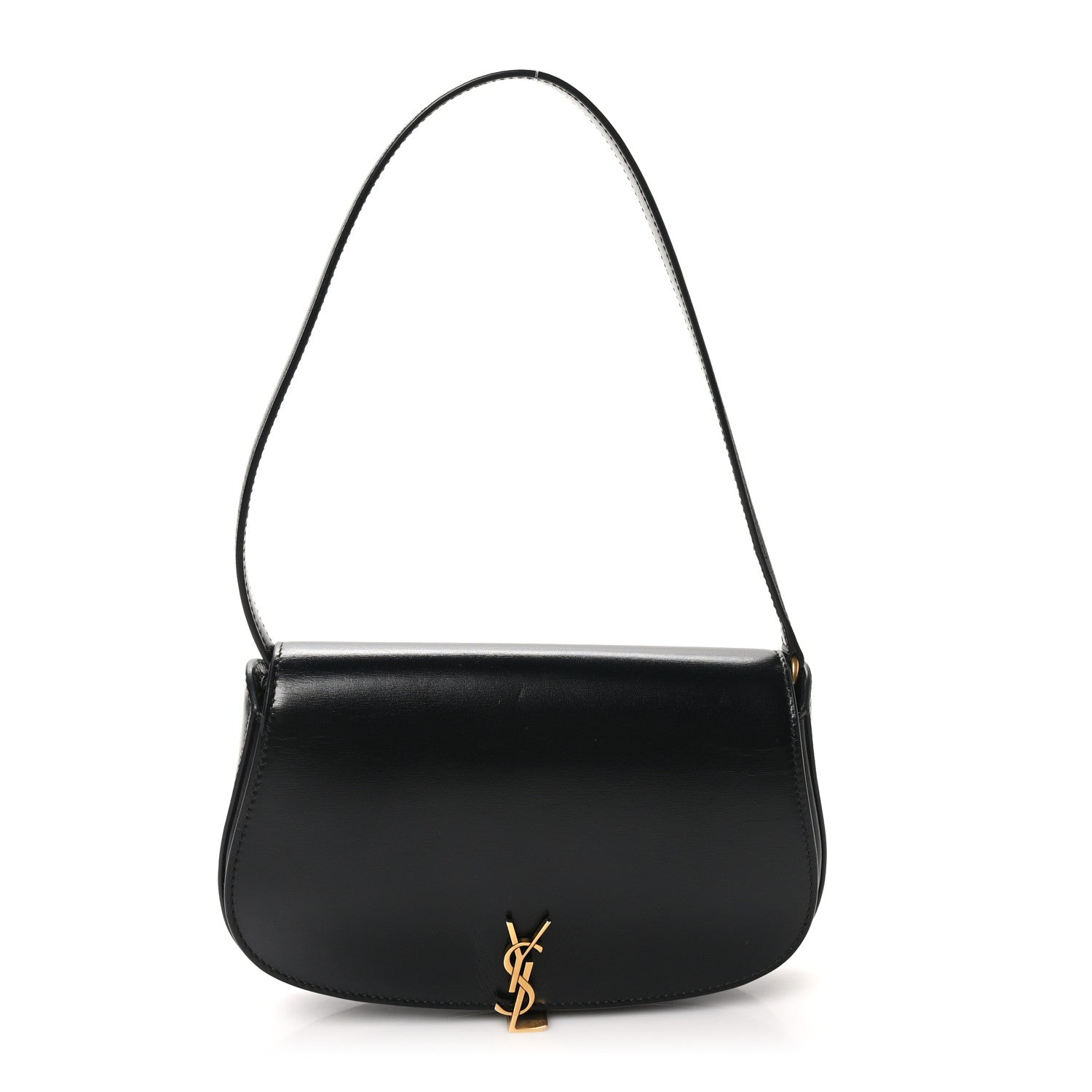 Saint Laurent Box Calfskin Mini Voltaire Shoulder Bag Black 1 of 10