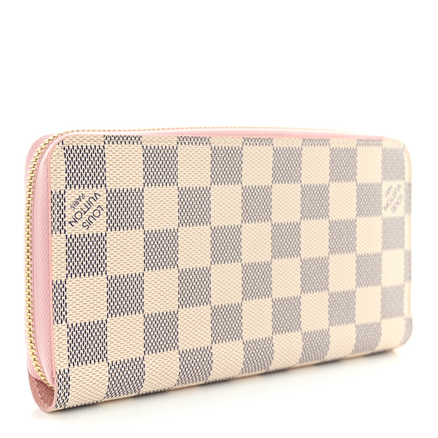 Louis Vuitton Damier Azur Zippy Wallet Rose Ballerine 3 of 7