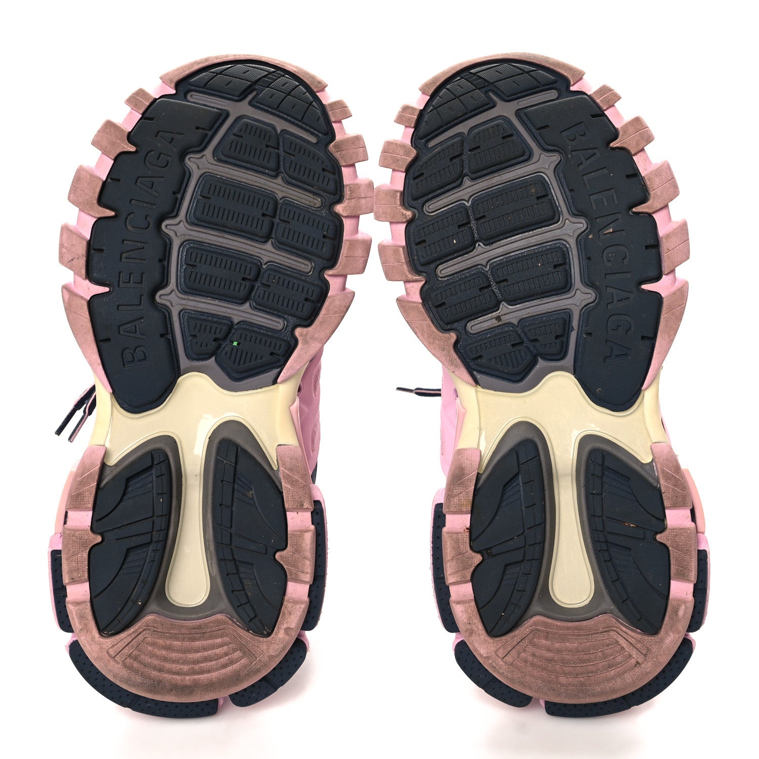 Balenciaga Mesh Nylon Womens Track Sneakers 37 Dark Grey Pink Grey 6 of 8