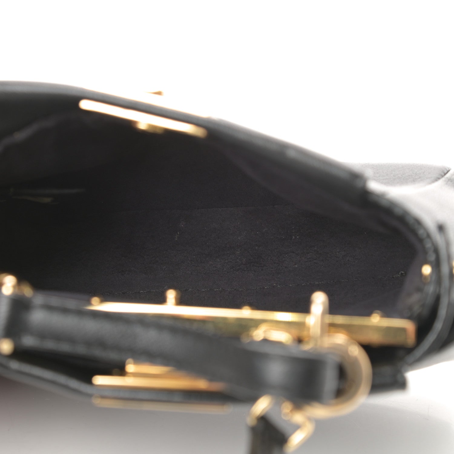 Fendi Nappa Micro Peekaboo Iconic Satchel Black 6 of 14