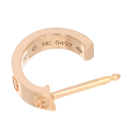 Cartier 18K Pink Gold Small LOVE Hoop Earrings 5 of 6