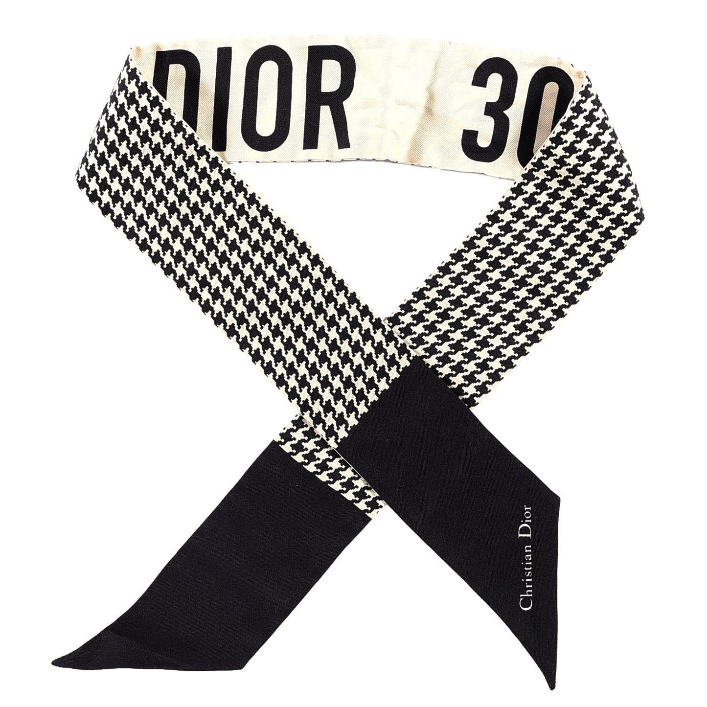 Silk 30 Montaigne Mitzah Scarf Black White