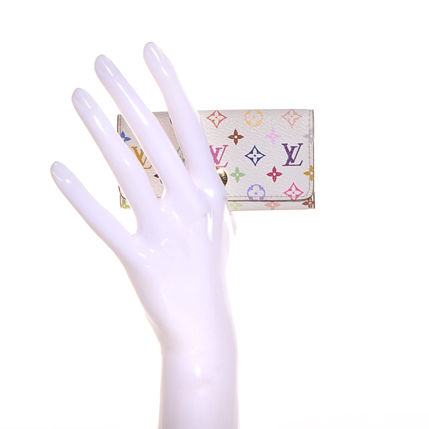 Monogram Multicolor Multicles 4 Key Holder White Litchi