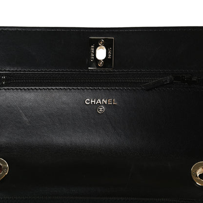 Chanel Lambskin Quilted Trendy CC Wallet On Chain WOC Black 6 of 12
