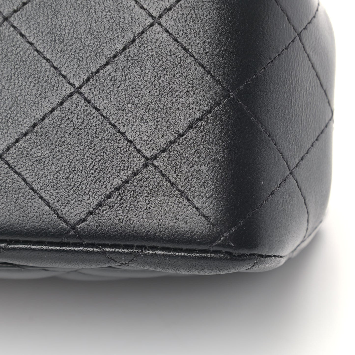 Lambskin Quilted Mini Square Flap So Black