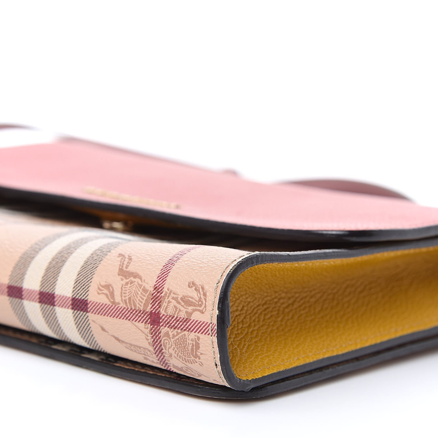 Burberry Derby Calfskin Haymarket Check Small Loxley Crossbody Cinnamon Red Multicolor 9 of 15