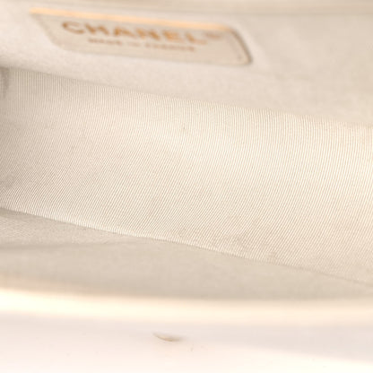 Chanel Caviar Quilted Medium Boy Flap White 14 of 27