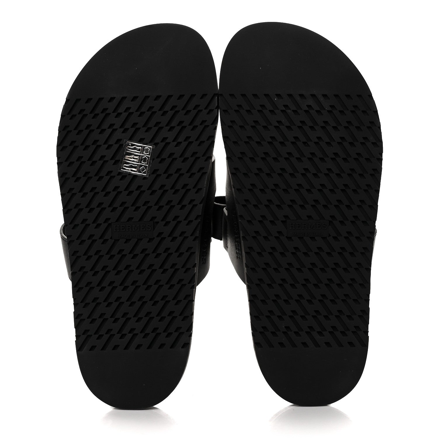 Hermes Calfskin Womens Chypre Sandals 38 Black 5 of 7