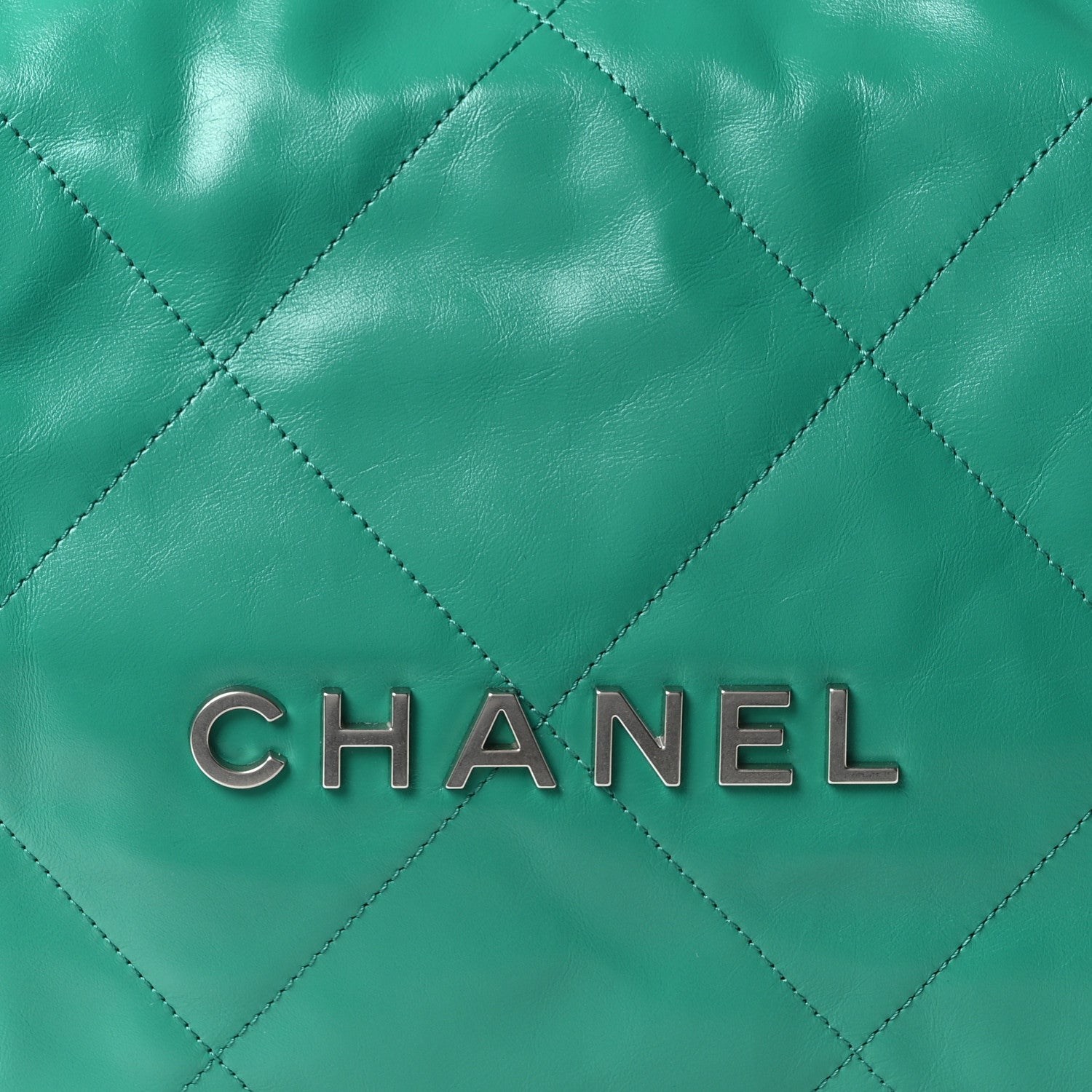 Chanel Shiny Calfskin Quilted Chanel 22 Green 9 of 11