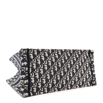 Christian Dior Oblique Medium Book Tote Blue Multicolor 4 of 14