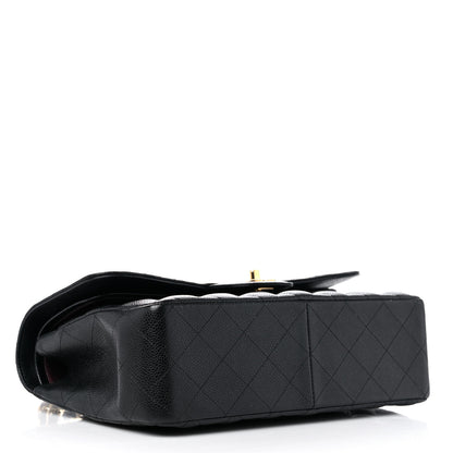 Chanel Caviar Quilted Jumbo Double Flap Black 5 of 14