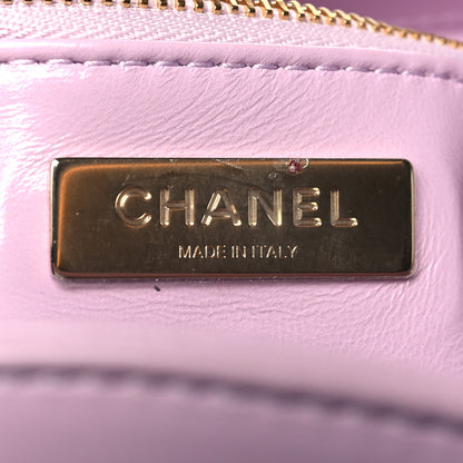 Chanel Shiny Lambskin Quilted 31 Shopping Bag Light Purple 5 of 9