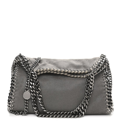 Stella McCartney Shaggy Deer Mini Falabella Fold Over Tote Light Grey 1 of 10