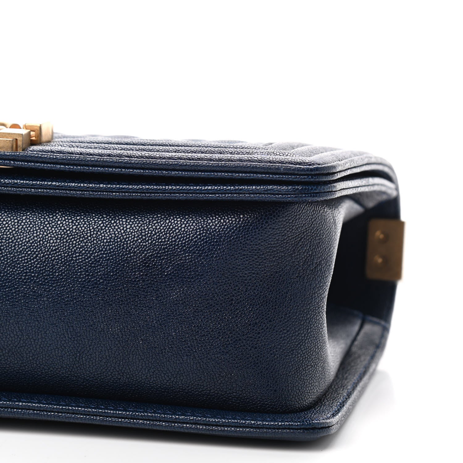 Chanel Caviar Quilted Medium Boy Flap Navy 8 of 8